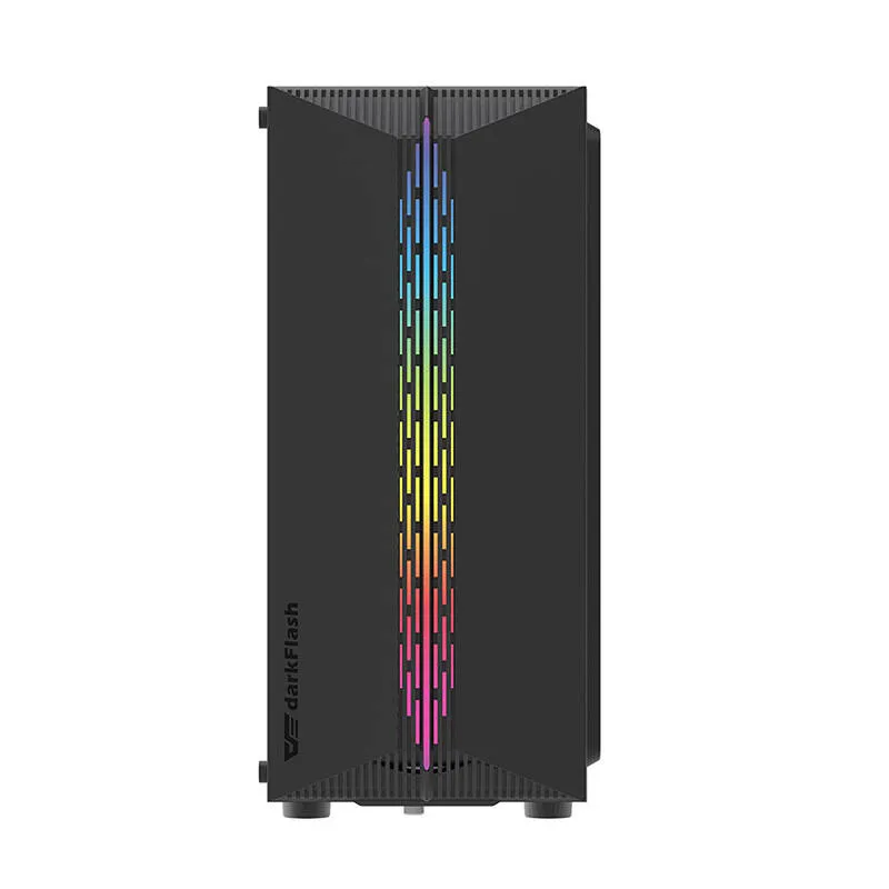 Darkflash DK151 LED arvutikast (must) + 3 RGB ventilaatorit universaalne