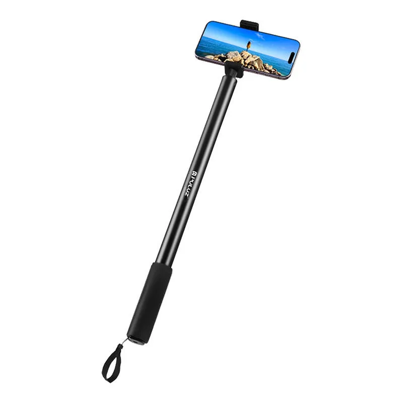 Metallist selfie-statiiv 2m PULUZ Insta360 One RS/X2/X3/X4 kaamerale (must) universaalne