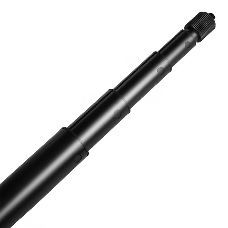 Metallist selfie-statiiv 2m PULUZ Insta360 One RS/X2/X3/X4 kaamerale (must) universaalne