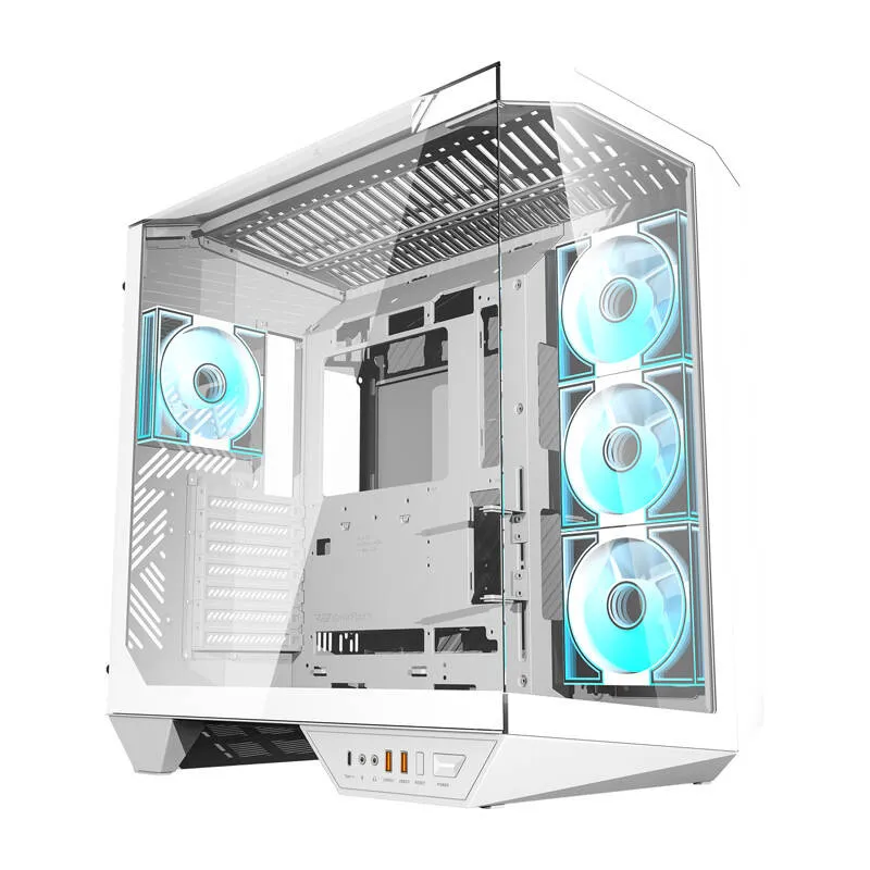 Darkflash DY470 arvutikarp (valge) + 4 ventilaatorit universaalsed