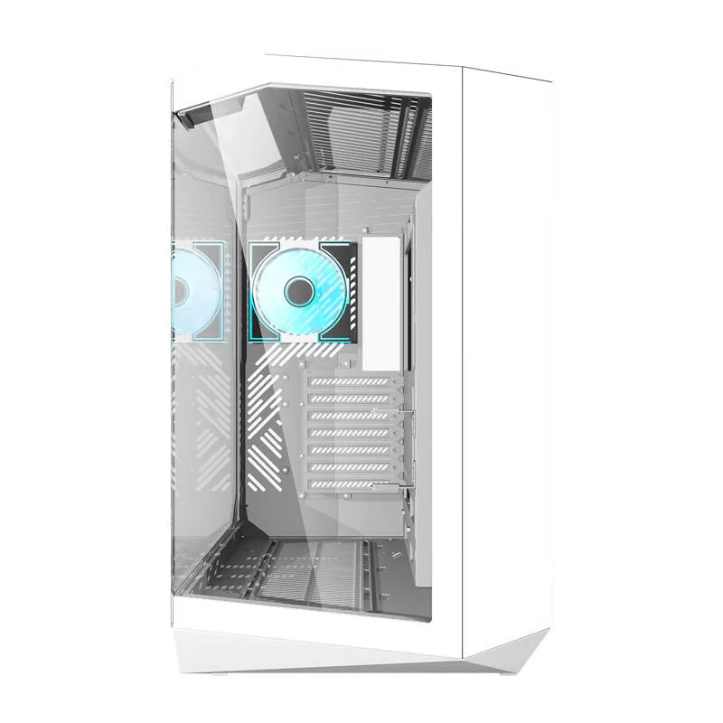 Darkflash DY470 arvutikarp (valge) + 4 ventilaatorit universaalsed