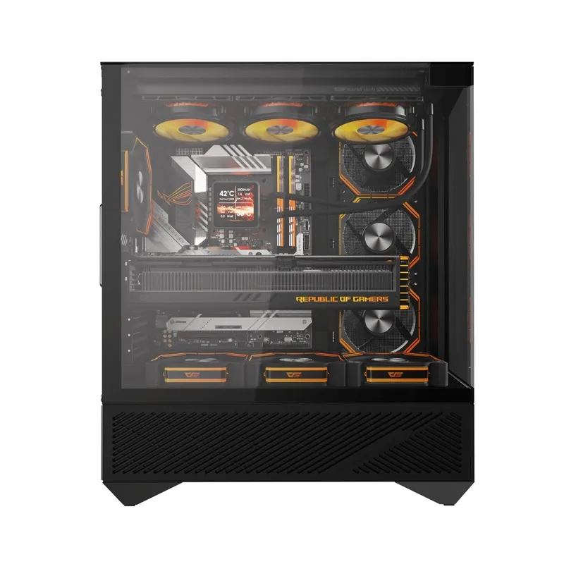 Darkflash DY460 arvutikast (Must) + 4 ARGB ventilaatorit universaalsed
