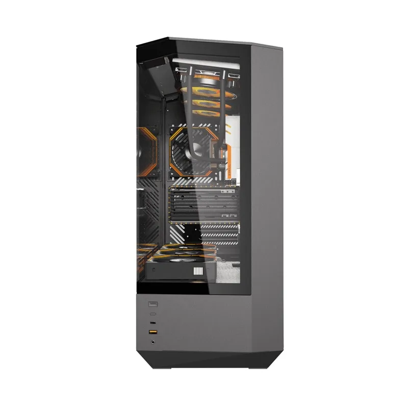 Darkflash DY460 arvutikast (Must) + 4 ARGB ventilaatorit universaalsed