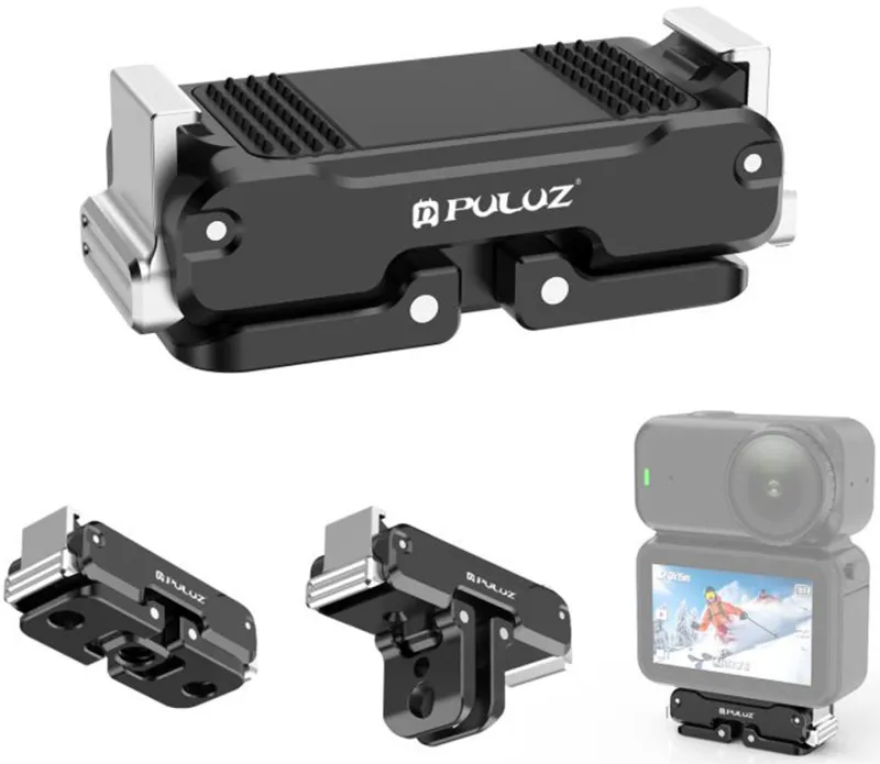 PULUZ Magnetiline Metallhoidja DJI Osmo Nano jaoks (Must) universaalne