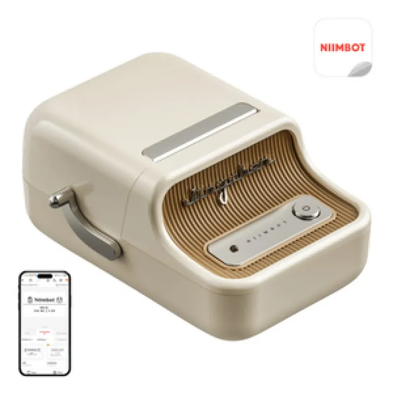 Niimbot B21 Pro Käsitöölabeliprinter (kreem) universaalne