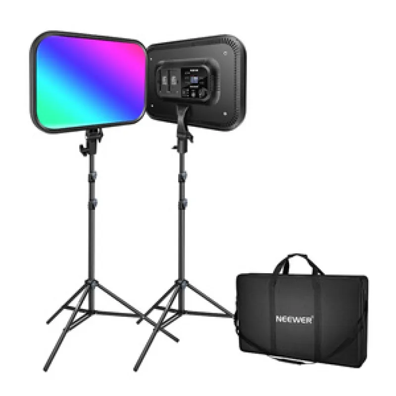 Kit Neewer RGB168 RGB LED, kaks lampi 60W 2500-8500K universaalne