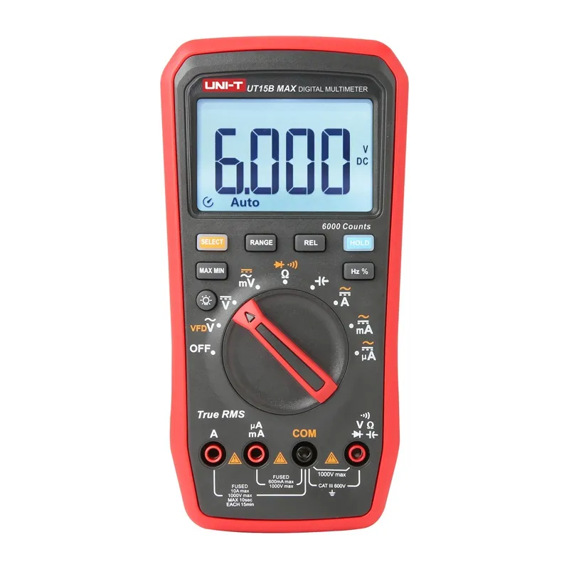 Uni-T True RMS UT15B MAX Digitaalmultimeeter universaal