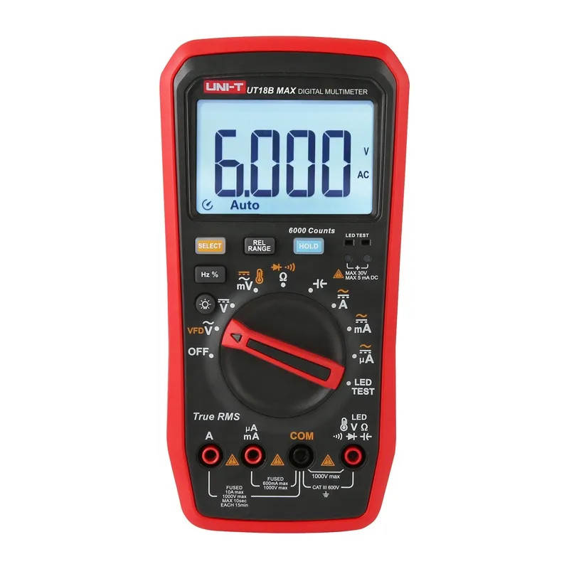 Uni-T True RMS UT18B MAX Digitaalmultimeeter universaal