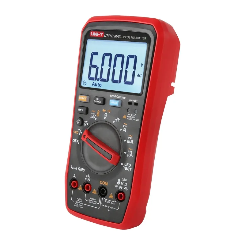 Uni-T True RMS UT18B MAX Digitaalmultimeeter universaal