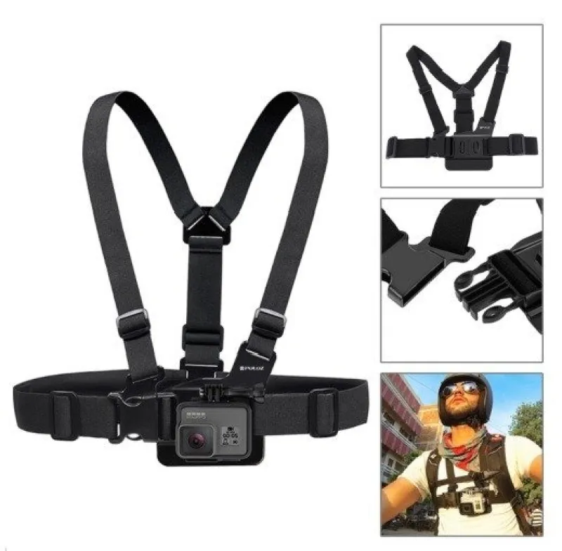 Puluz 20-osaline spordikaamera tarvikute komplekt (sh Osmo Action 5 Pro) PKT11 universaalne