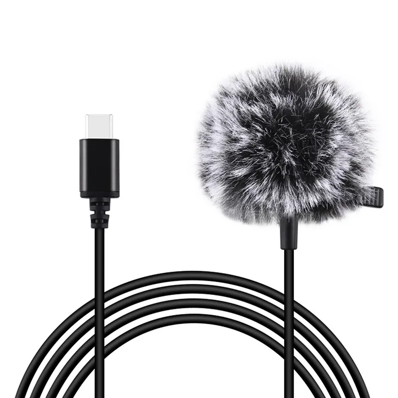 Jack Puluz klippmikrofon PU425, 1,5 m USB-C universaalne