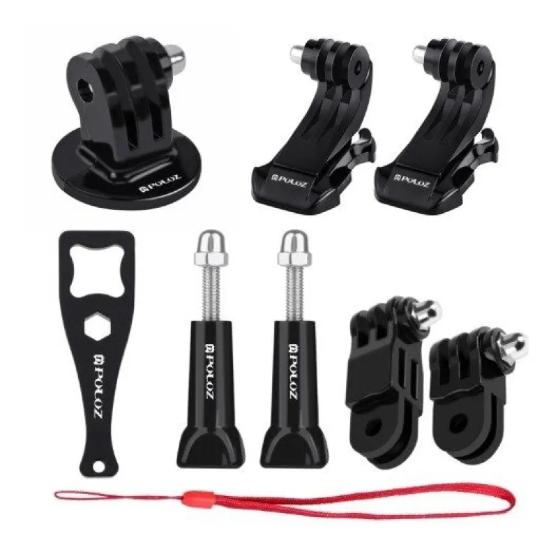 Puluz 20-osaline spordikaamera tarvikute komplekt (sh Osmo Action 5 Pro) PKT11 universaalne