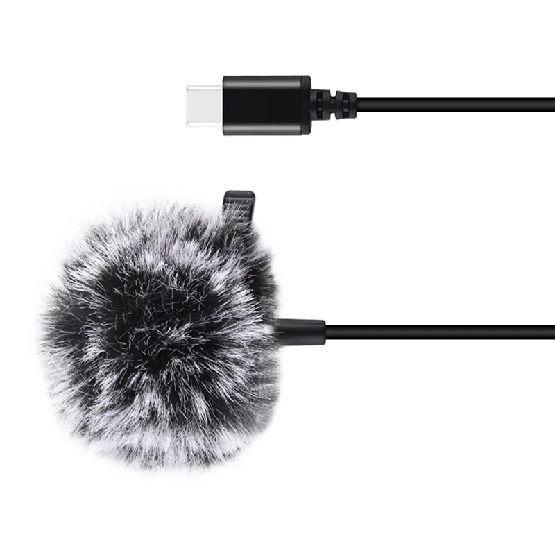 Jack Puluz klippmikrofon PU425, 1,5 m USB-C universaalne