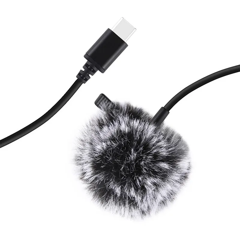 Jack Puluz klippmikrofon PU425, 1,5 m USB-C universaalne