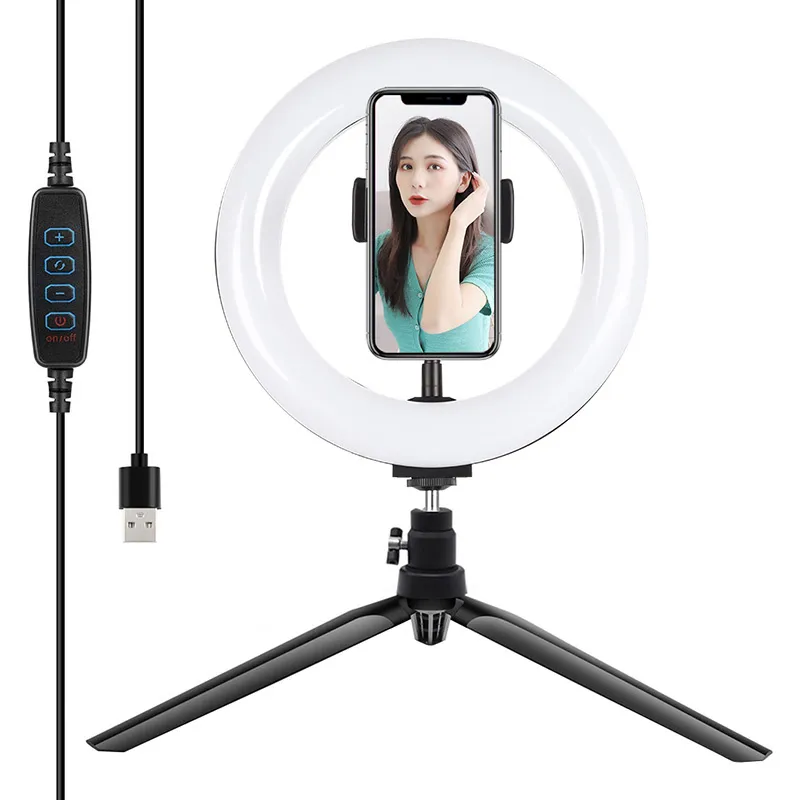 Puluz statiivimontaa ja 20 cm LED-rõngavälklamp Vlogging PKT3073B universaalne