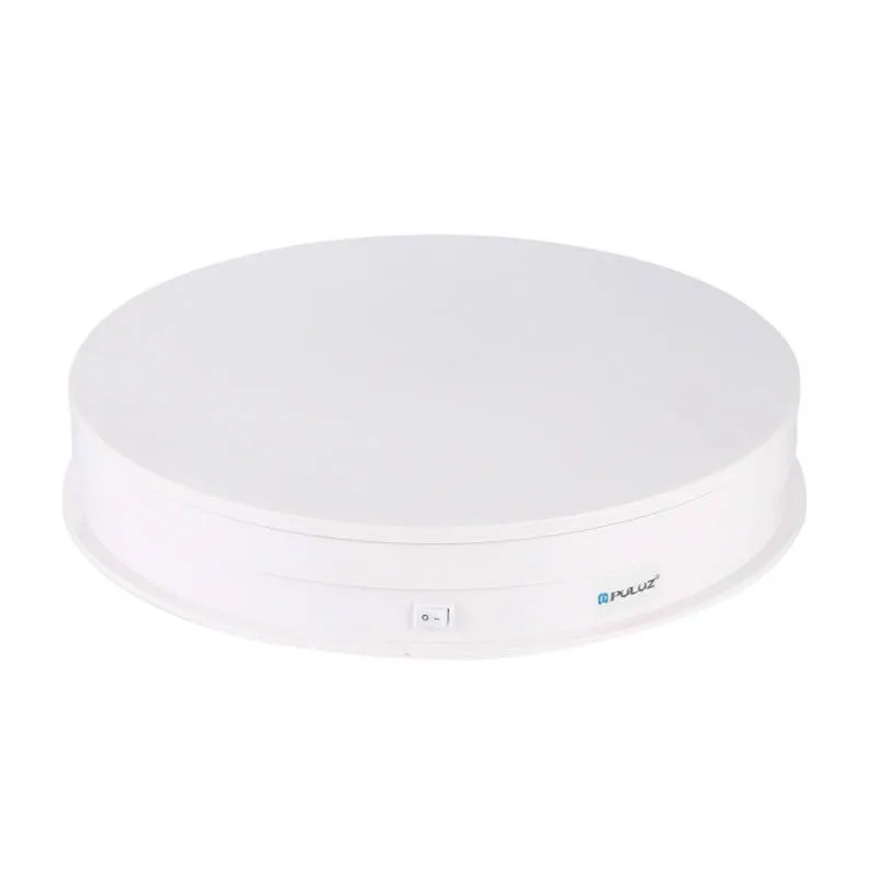 Elektriline pöörlev näidistala Puluz 30cm USB (valge) universaalne