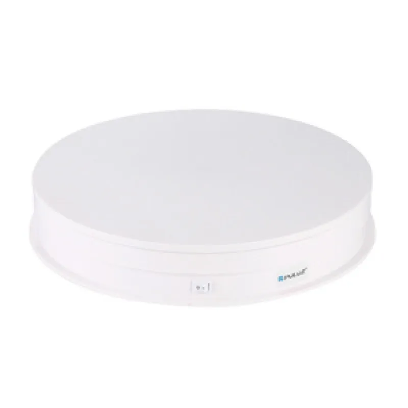 Elektriline pöörlev näidistala Puluz 30cm USB (valge) universaalne