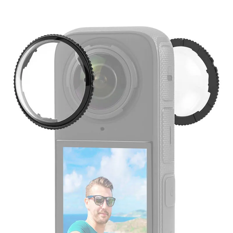 Optiline klaasist objektiivikaitse PULUZ Insta360 X4 universaalne