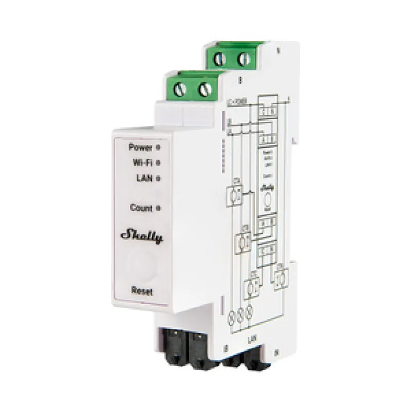 Shelly PRO 3EM 120A 3-faasiline energiamõõtur, WiFi/Bluetooth universaalne
