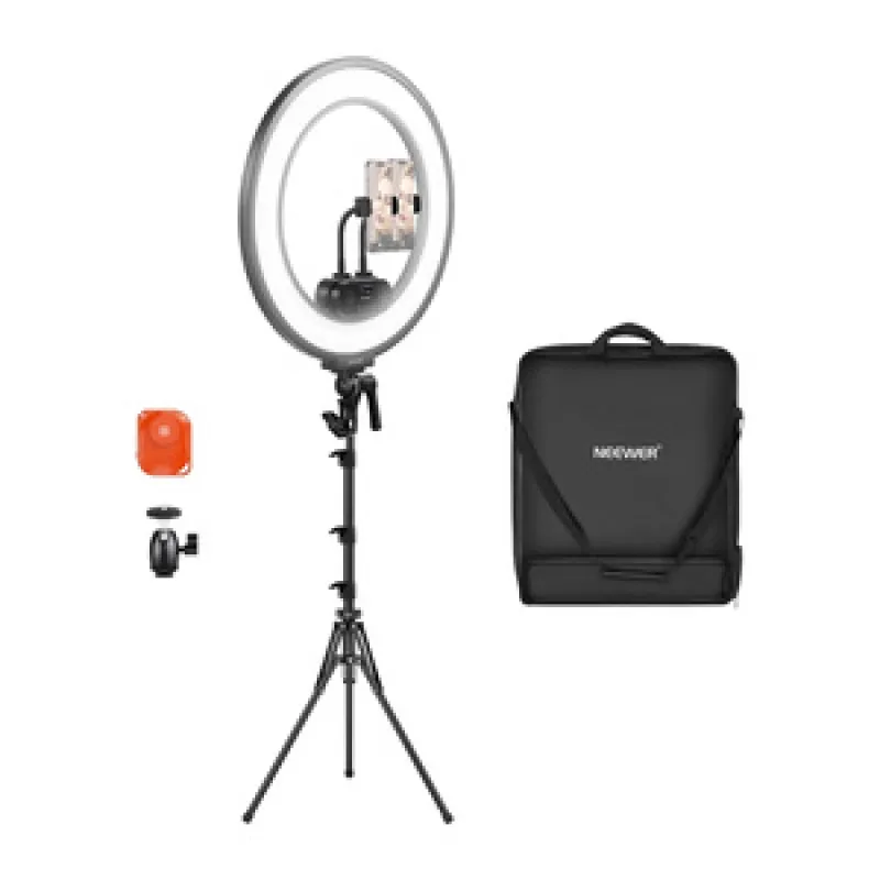 Neewer RL45B 45W 18″ Ultraõhuke LED-rõngavalgusti komplekt universaalne