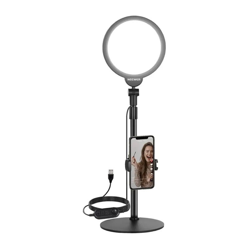Neewer R06 18cm Ümmargune LED Telefoni Selfie Komplekt universaalne