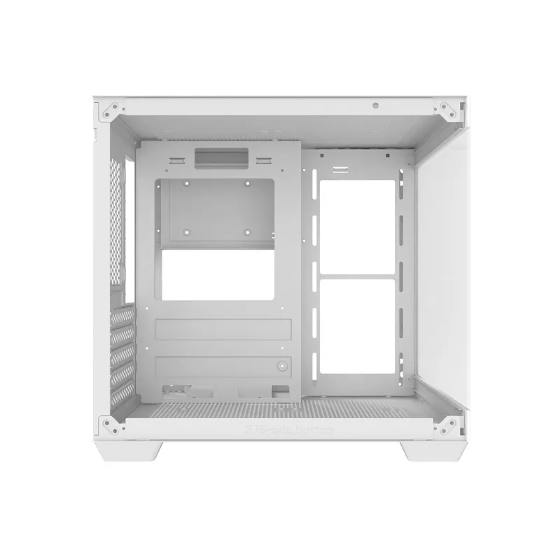 Darkflash C275P arvutikarp ilma ventilaatoriteta (Valge) universaalne