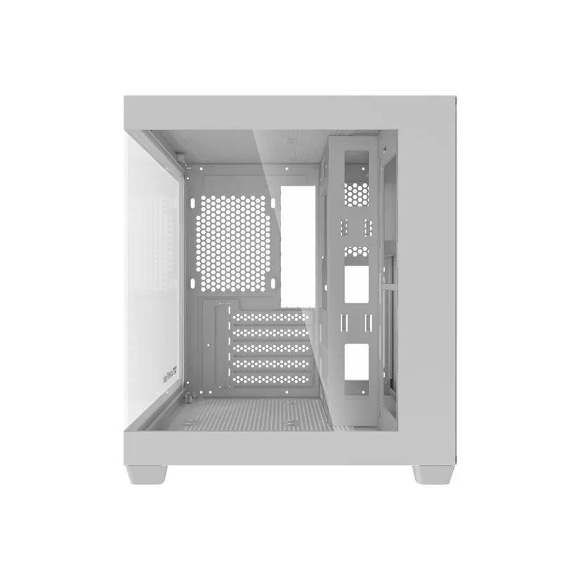 Darkflash C275P arvutikarp ilma ventilaatoriteta (Valge) universaalne