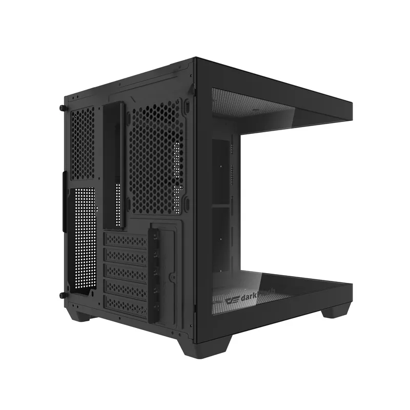 Darkflash C275P arvutikarp ilma ventilaatoriteta (Must) universaalne