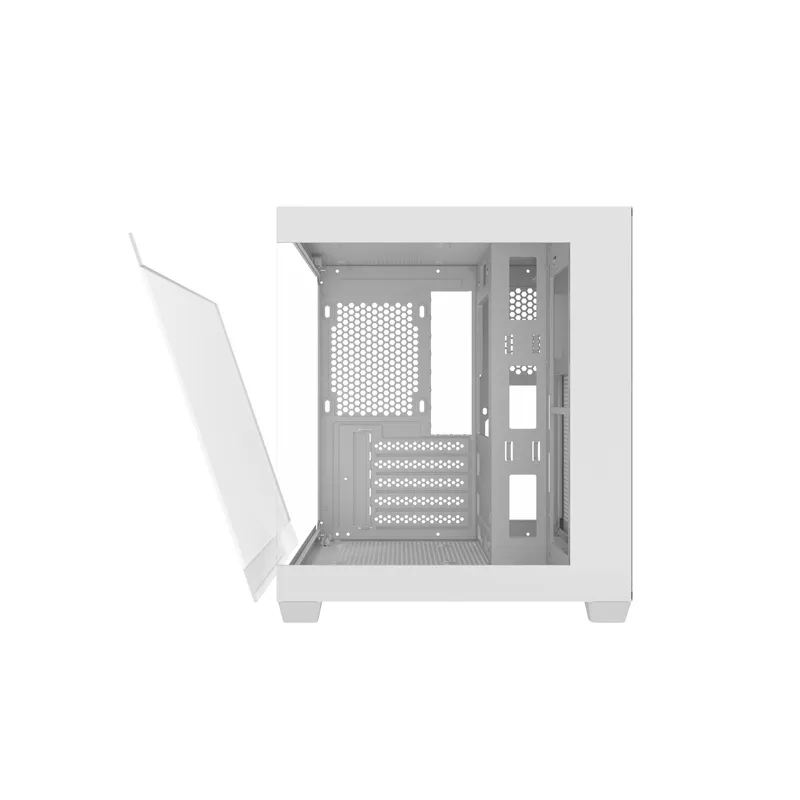 Darkflash C275P arvutikarp ilma ventilaatoriteta (Valge) universaalne