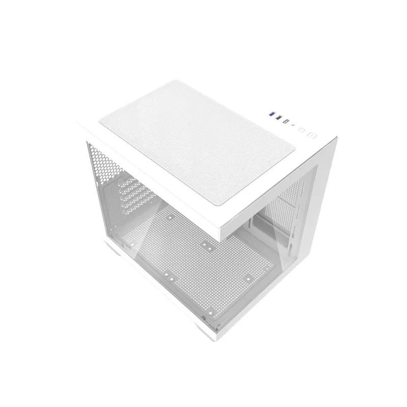 Darkflash C275P arvutikarp ilma ventilaatoriteta (Valge) universaalne