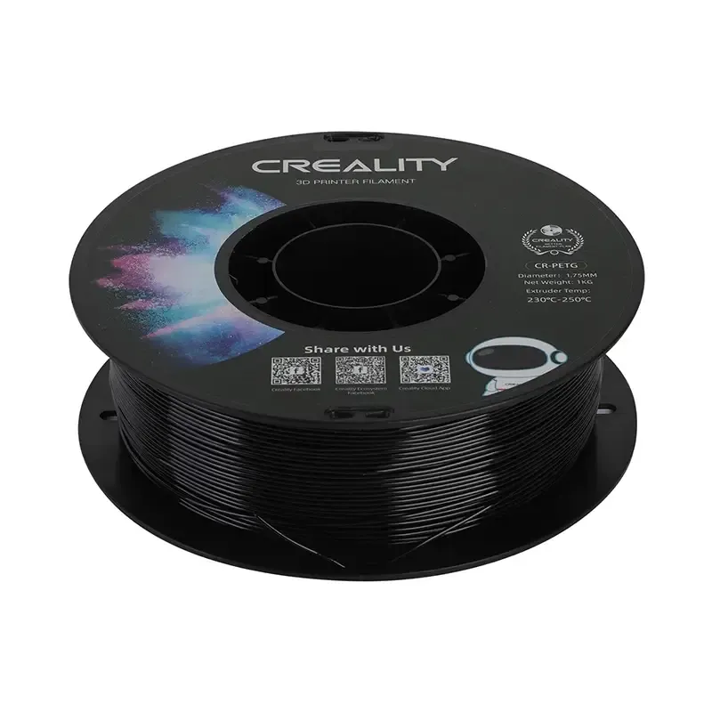 CR-PETG Filament Creality (Must) universaalne