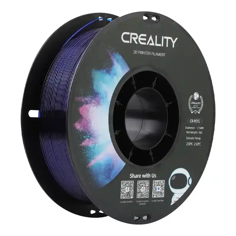 CR-PETG Filament Creality (Läbipaistev sinine) universaalne