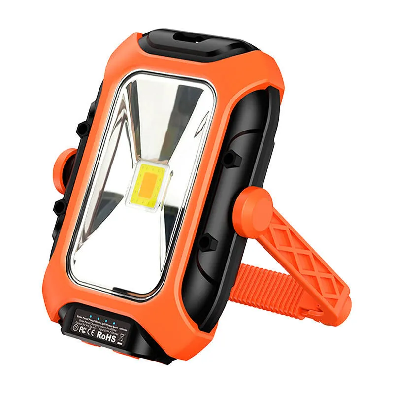 Töökoja lamp koos päikesepaneeliga Superfire GM05 - 500 lm, powerbank, universaalne