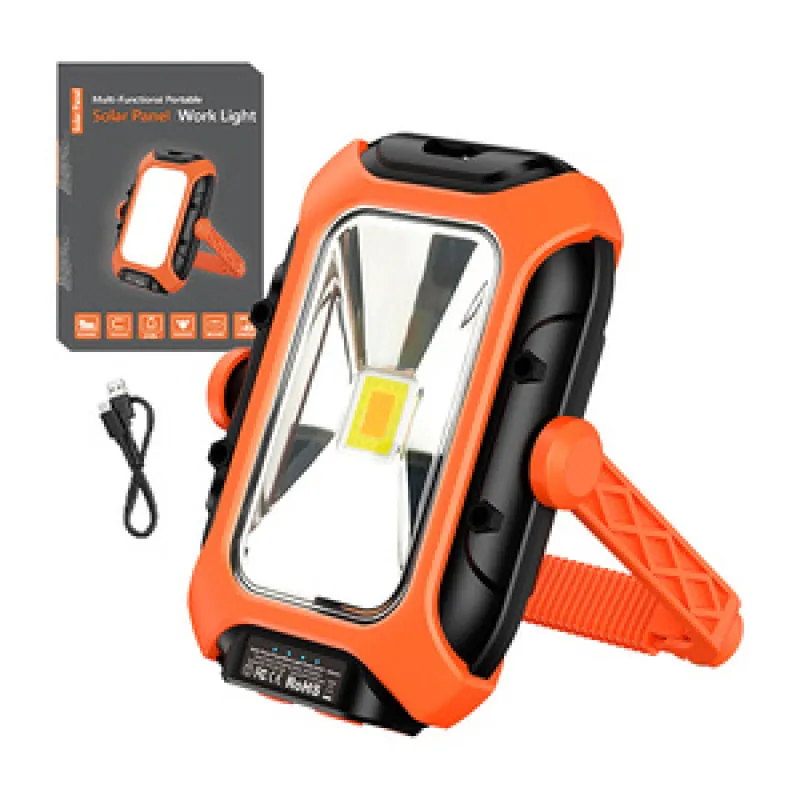 Töökoja lamp koos päikesepaneeliga Superfire GM05 - 500 lm, powerbank, universaalne