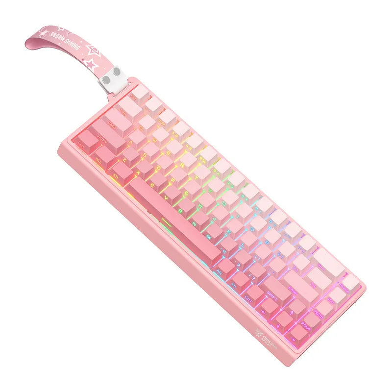 ONIKUMA G69 Klaviatuur (roosa) (QWERTY) universaal