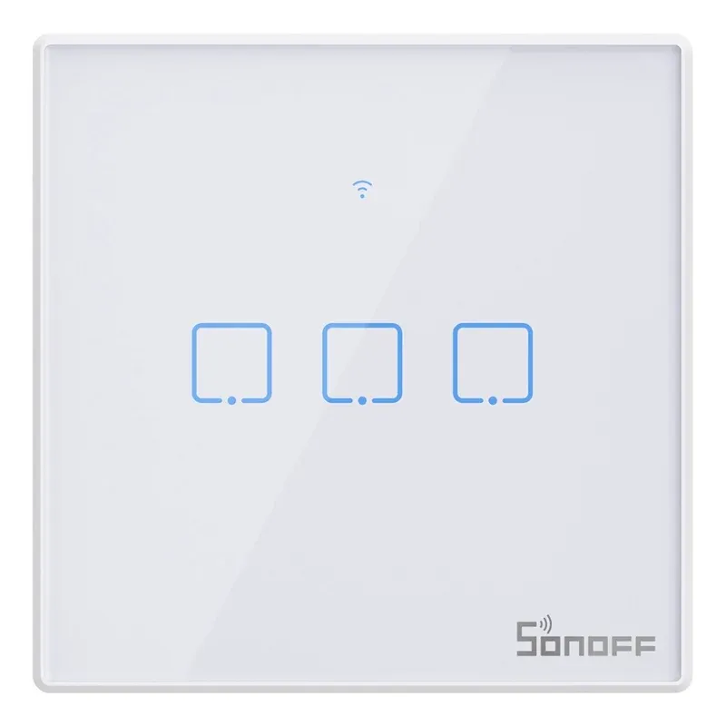 Smart Switch WiFi + RF 433 Sonoff T2 EU TX (3-kanaliline) uuenduslik universaalne