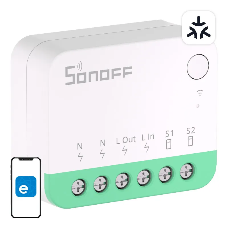 Sonoff MINIR4M Matter nutikas WiFi mini lüliti (HomeKit, SmartThings, Home Assistant). universaal