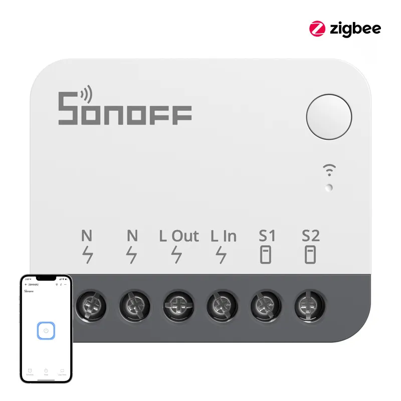 Smart ZigBee mini lüliti SONOFF ZBMINIR2 universaalne