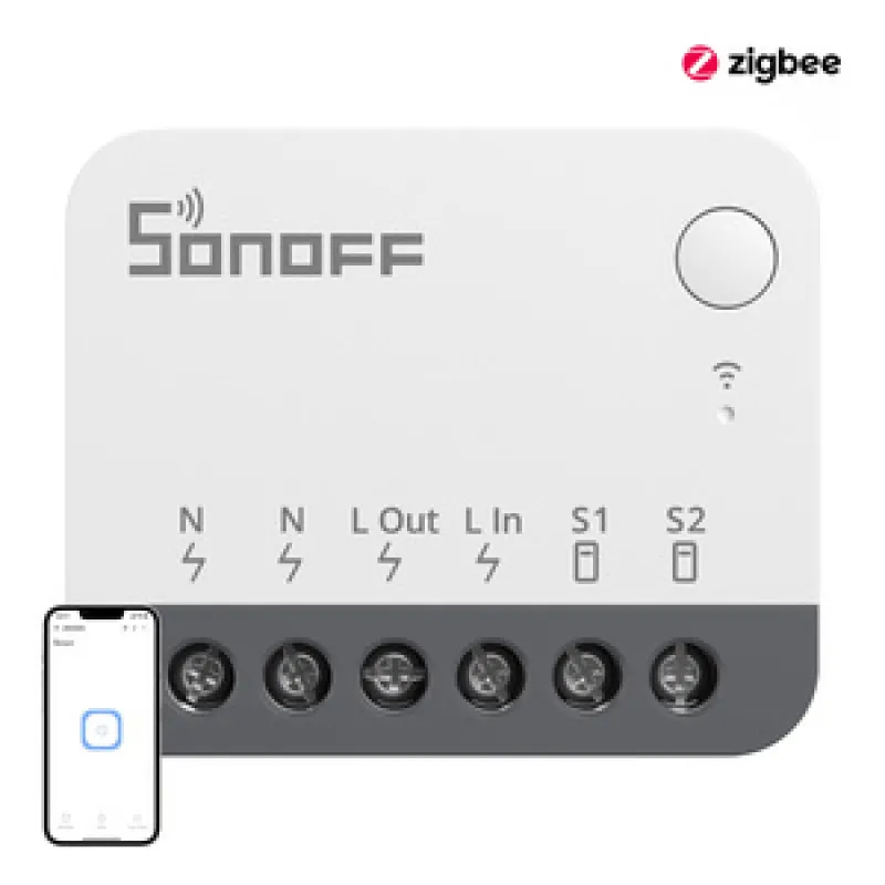 Smart ZigBee mini lüliti SONOFF ZBMINIR2 universaalne
