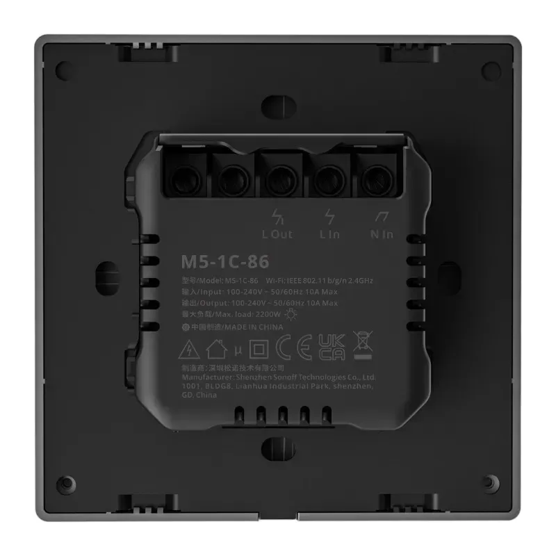 Smart Scene Seinälüliti Sonoff M5 1C (1-kanaliline) universaalne