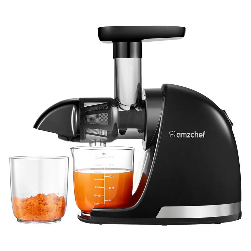 AMZCHEF 1501-BK-SM aeglane mahlapress (must) universaalne