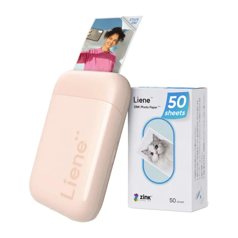 Liene Pearl 2x3" kaasaskantav fotoprinter (Roosa) universaalne