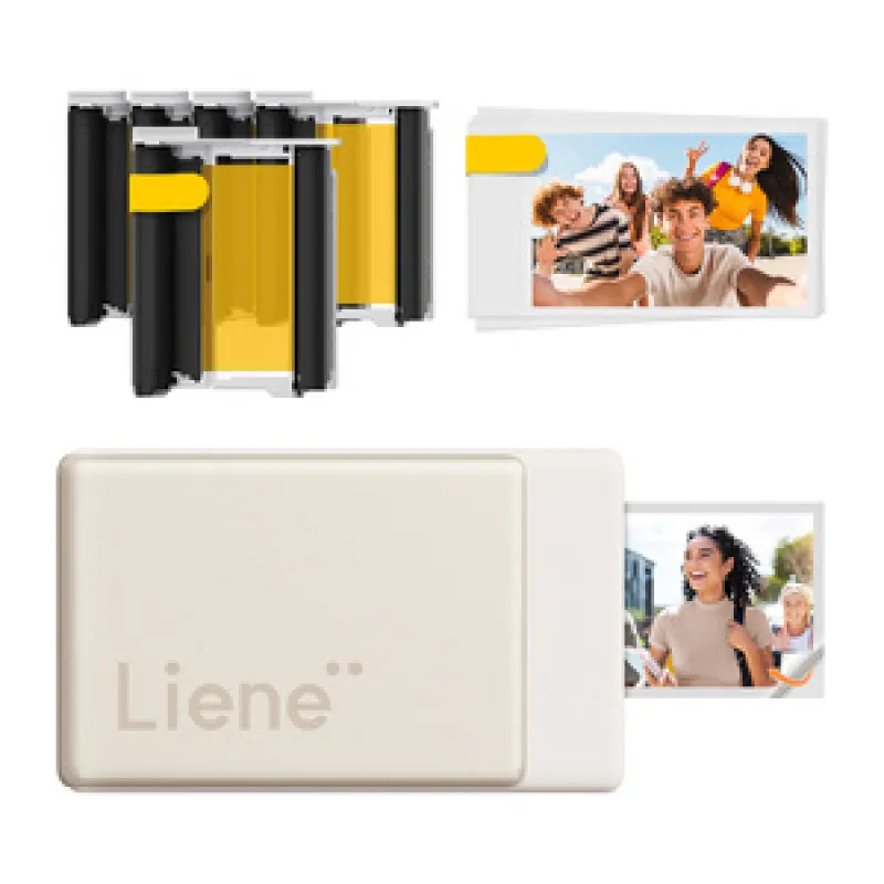 Liene Pearl N200 Pro 2x3" Kergekaaluline Fotoprinteri Komplekt (Kuld) universaalne