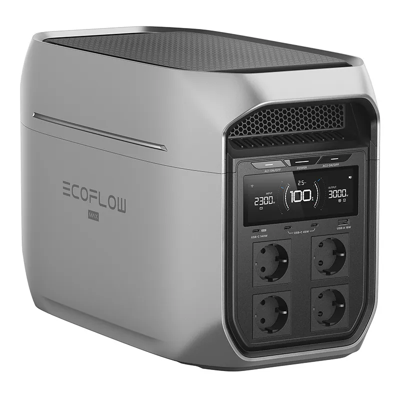 EcoFlow DELTA 3 Max Plus Kerge ja universaalne mobiilne elektrijaam