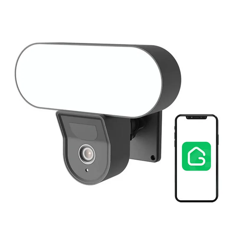 Nutikas välistingimustes WiFi-kaamera koos Gosund IPC3 valgustuslampi, IP65 Tuya universaalne