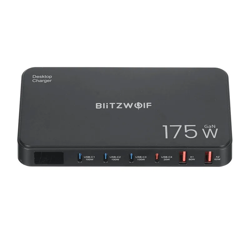 Blitzwolf BW-S30 6-in-1 Laadimispunkt 4xUSB-C + 2xUSB 175W universaal