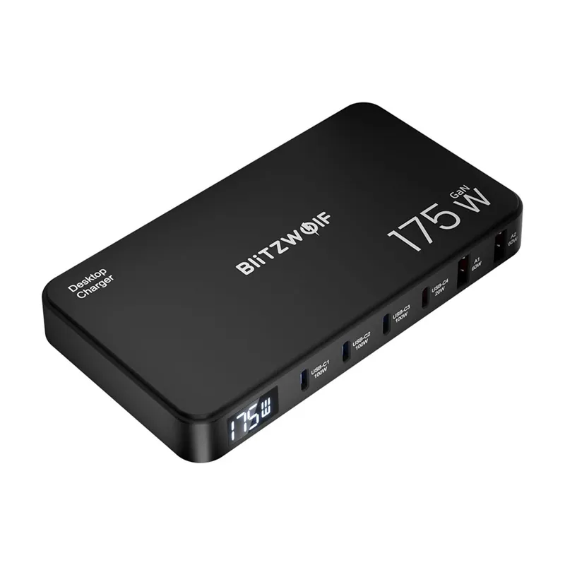 Blitzwolf BW-S30 6-in-1 Laadimispunkt 4xUSB-C + 2xUSB 175W universaal