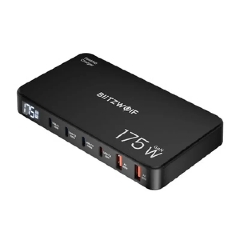 Blitzwolf BW-S30 6-in-1 Laadimispunkt 4xUSB-C + 2xUSB 175W universaal