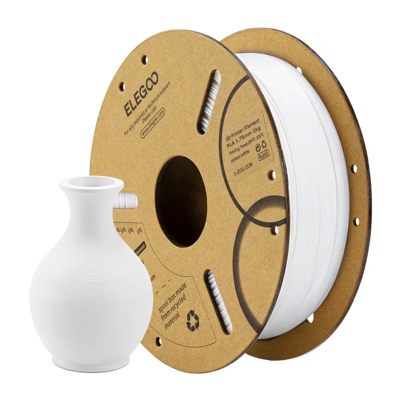 ELEGOO PLA filament (Valge) universaalne
