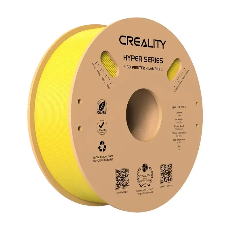 Hyper PLA filament Creality (Kollane) universaalne